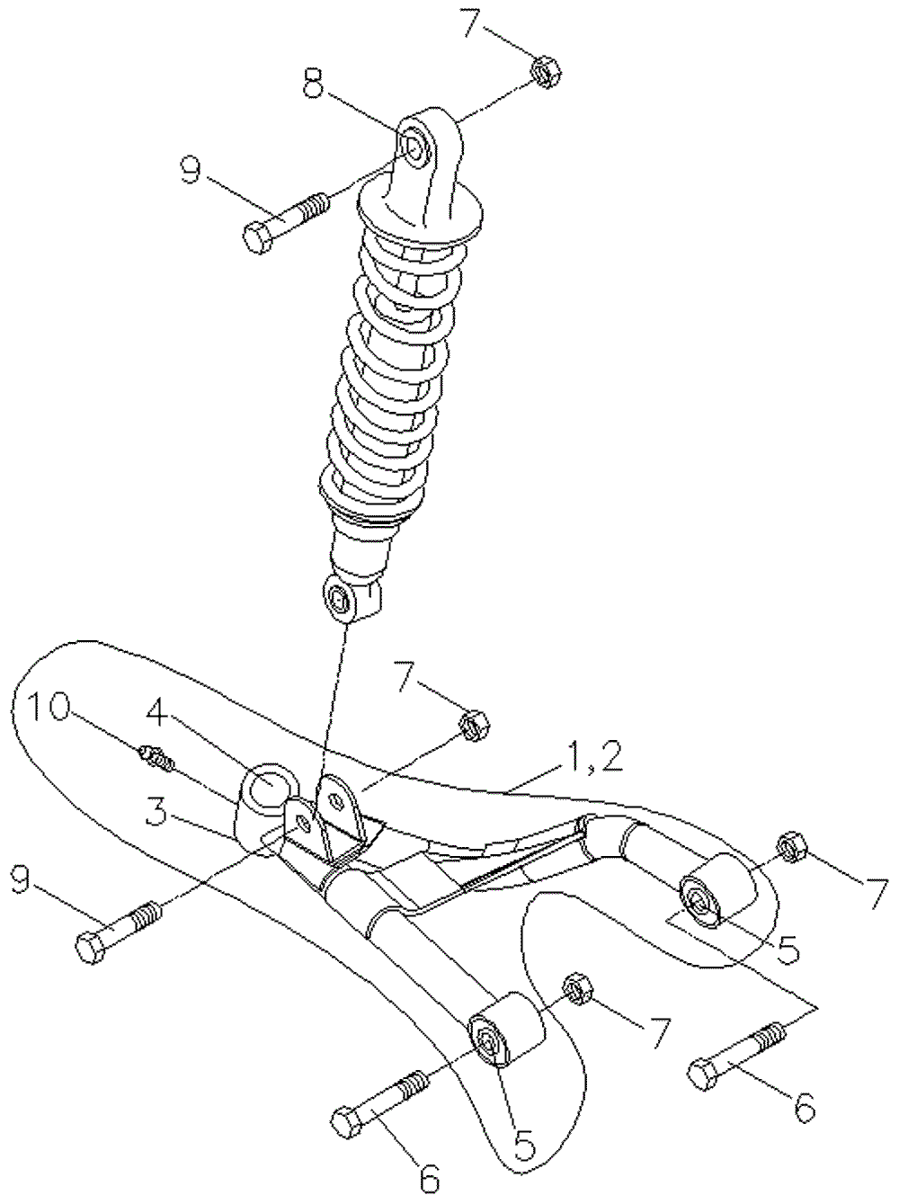 Querlenker & Federbein vorne