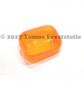 Blinkerglas , orange eckig